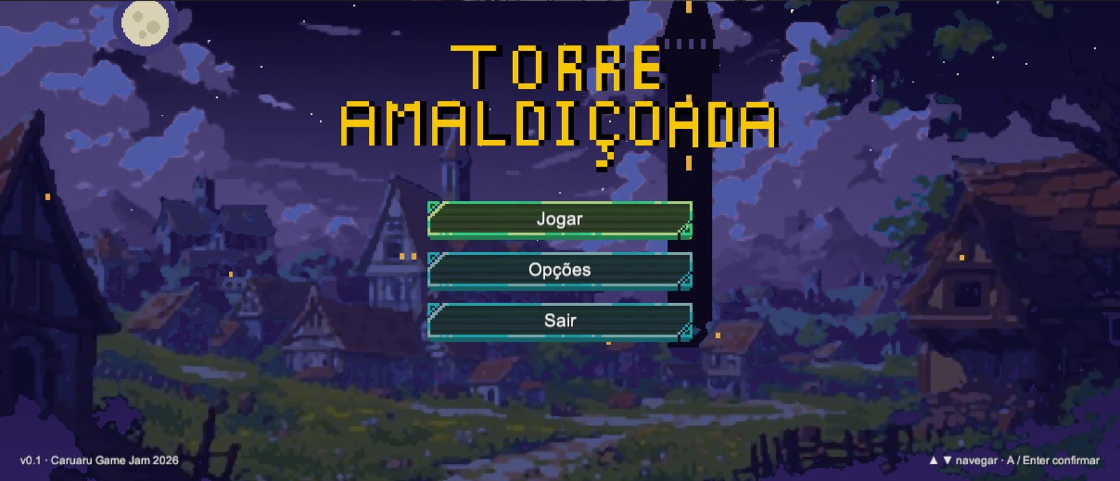Menu principal do jogo